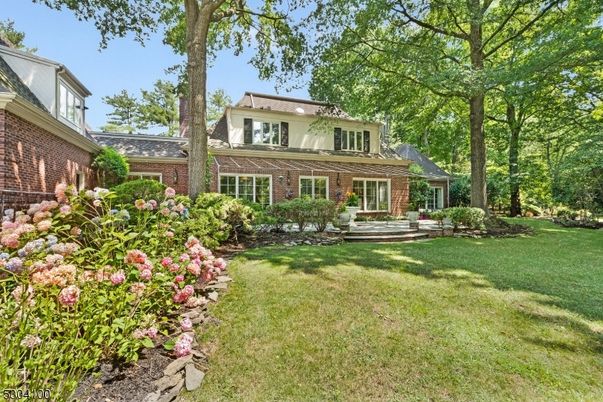 Backyard, Exterior, Facade, Brick Facade, American Foursquare