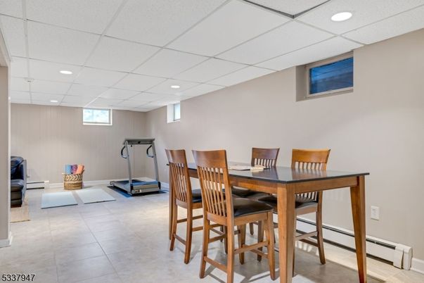 Dining room, Fitness Equipment, Interior, Recessed Lighting