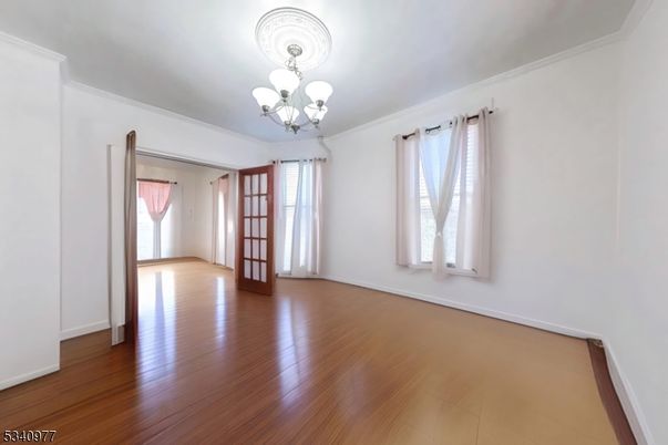 Chandelier, Empty room, Interior, Wood Texture Flooring