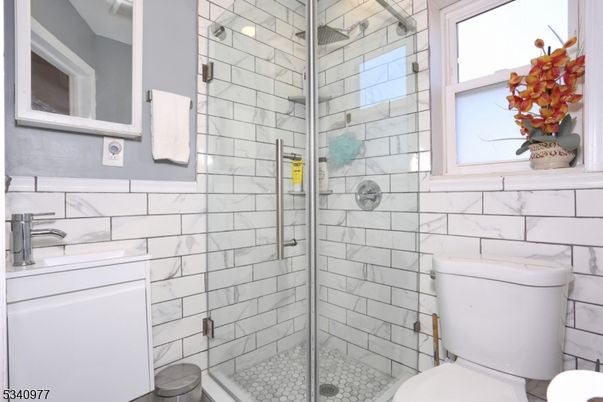 Bathroom, Glass Shower, Interior, Marble Walls