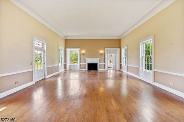 Empty room, Fireplace, Interior, Wood Texture Flooring