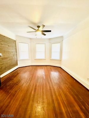 Empty room, Interior, Stone Walls, Wood Texture Flooring