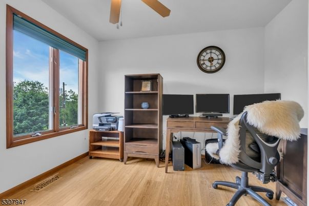 Home Office, Interior, Wood Texture Flooring
