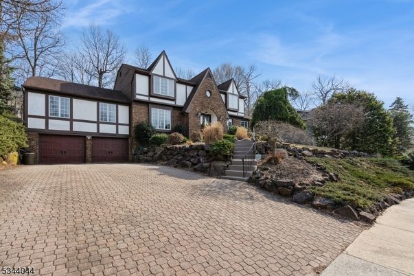 Attached, Exterior, Facade, Brick Facade, Tudor Revival