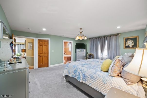 Bedroom, Chandelier, Interior, Recessed Lighting
