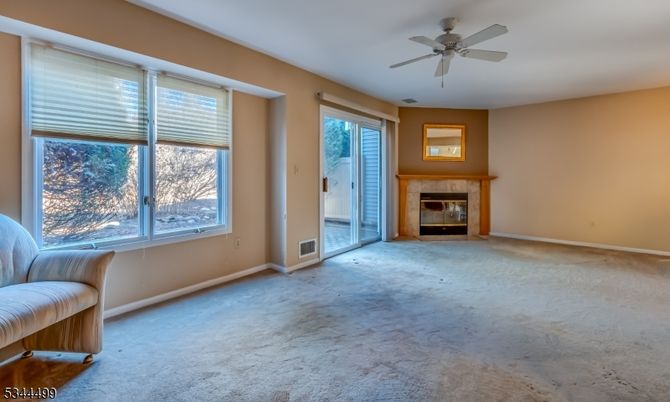 Empty room, Fireplace, Interior