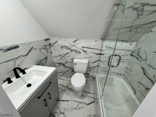 Bathroom, Glass Shower, Interior, Marble, Marble Walls