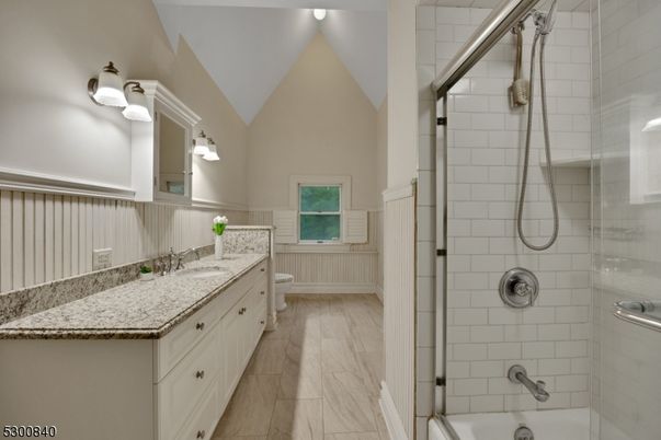 Bathroom, Dual Sink Vanities, Glass Shower, Interior