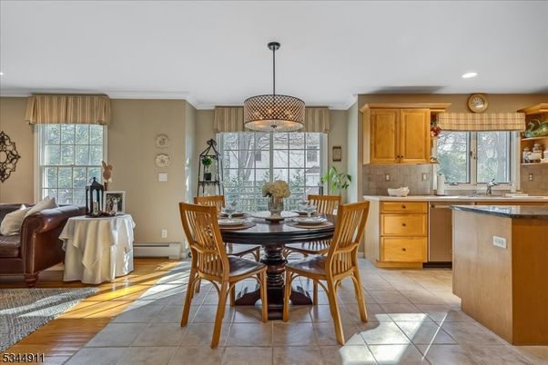 Dining room, Interior, Kitchen, Pendant Lights, Recessed Lighting
