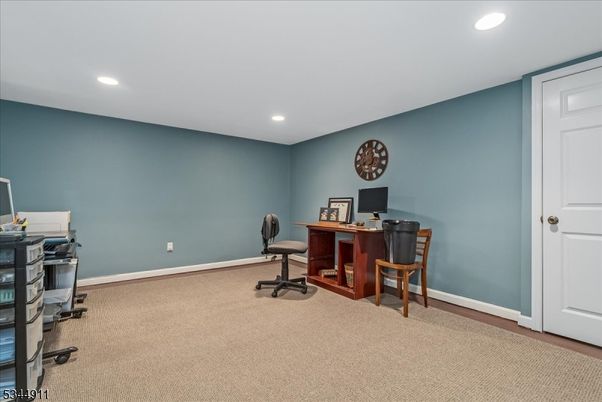 Home Office, Interior, Recessed Lighting