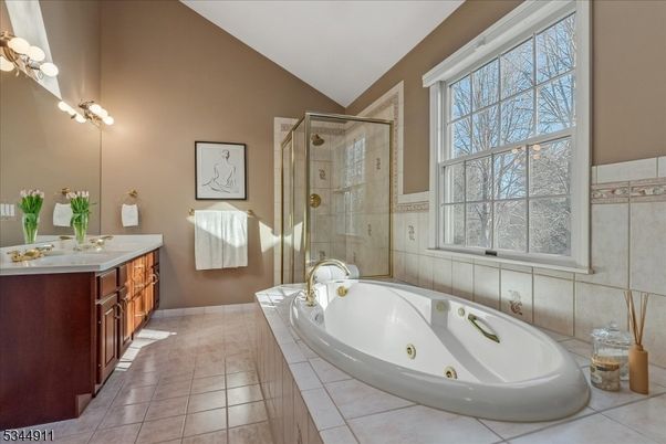 Bathroom, Dual Sink Vanities, Glass Shower, Interior