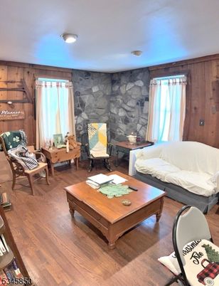 Interior, Living room, Stone Walls, Wood Texture Flooring, Wooden Walls