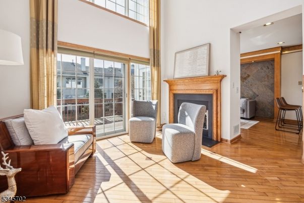 Fireplace, Interior, Wood Texture Flooring