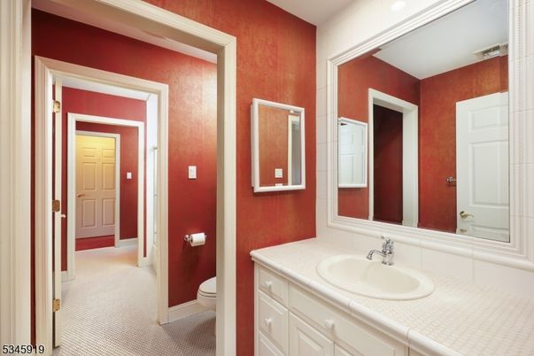 Bathroom, Interior, Recessed Lighting, Tile Countertops