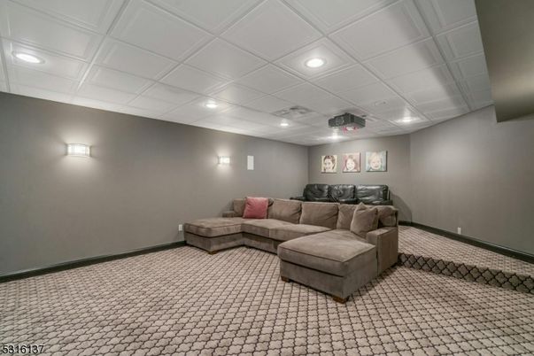 Interior, Living room, Recessed Lighting