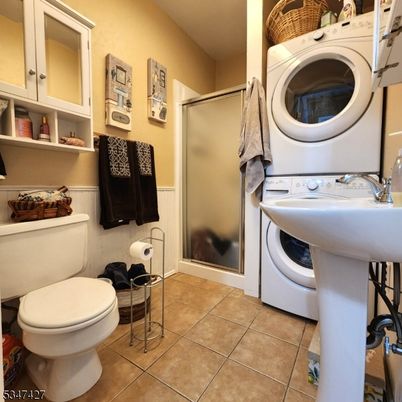 Bathroom, Glass Shower, Interior, Washer