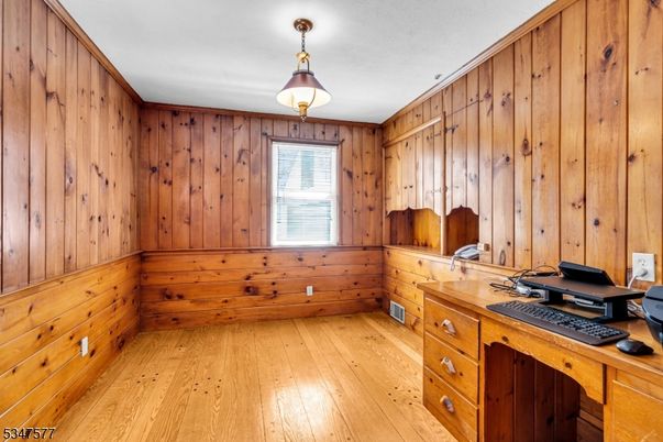 Interior, Kitchen, Wood Texture Flooring, Wooden Walls