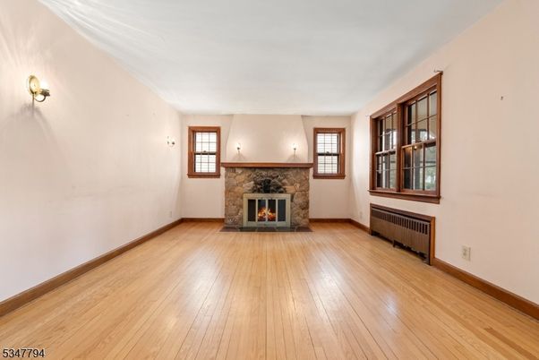 Empty room, Fireplace, Interior, Wood Texture Flooring