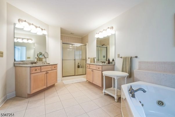 Bathroom, Dual Sink Vanities, Glass Shower, Interior