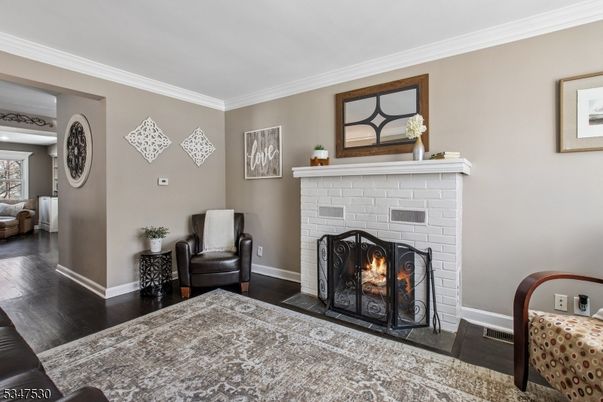 Fireplace, Interior, Wood Texture Flooring