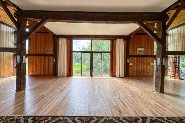 Empty room, Interior, Wooden Beams, Wood Texture Flooring, Wooden Walls