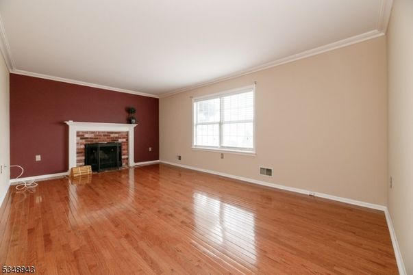 Empty room, Fireplace, Interior, Wood Texture Flooring