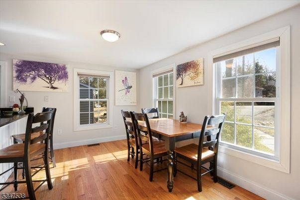 Dining room, Interior, Wood Texture Flooring
