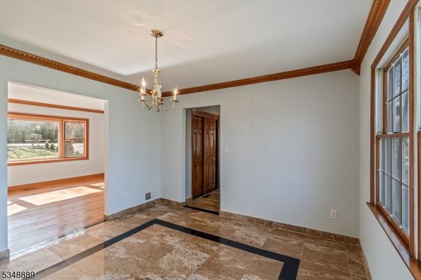 Chandelier, Empty room, Interior, Wood Texture Flooring