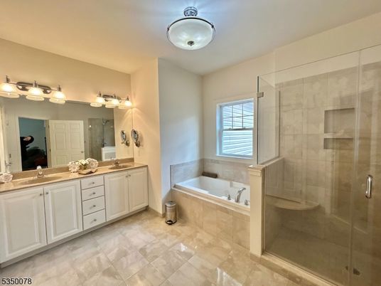 Bathroom, Dual Sink Vanities, Glass Shower, Interior