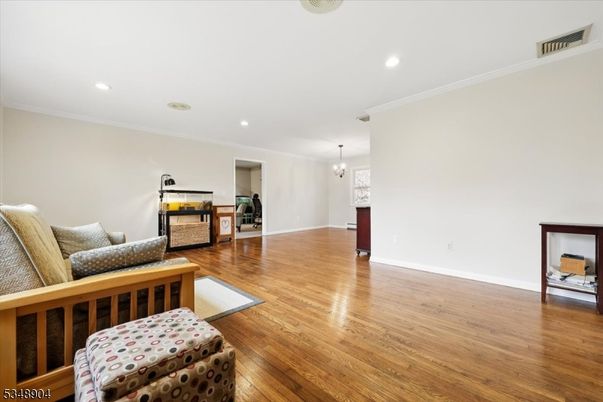 Chandelier, Interior, Recessed Lighting, Wood Texture Flooring