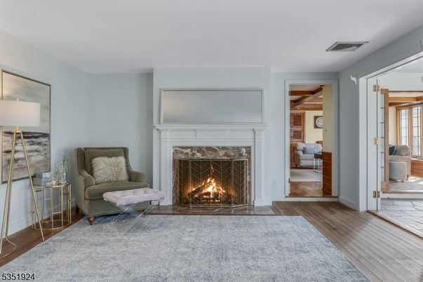 Fireplace, Interior, Wood Texture Flooring