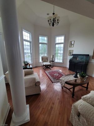 Chandelier, Interior, Living room, Wood Texture Flooring
