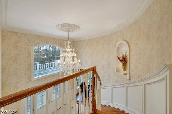 Chandelier, Interior, Wood Texture Flooring