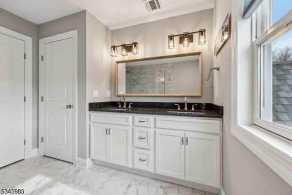 Bathroom, Dual Sink Vanities, Interior, Marble