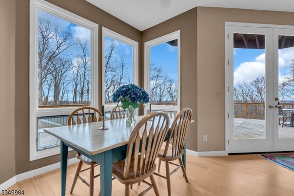 Dining room, Interior, Wood Texture Flooring