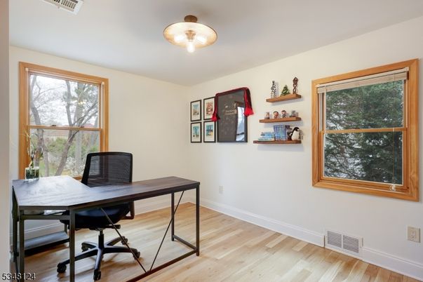 Home Office, Interior, Wood Texture Flooring