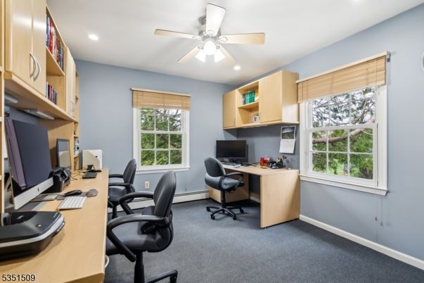Home Office, Interior, Recessed Lighting