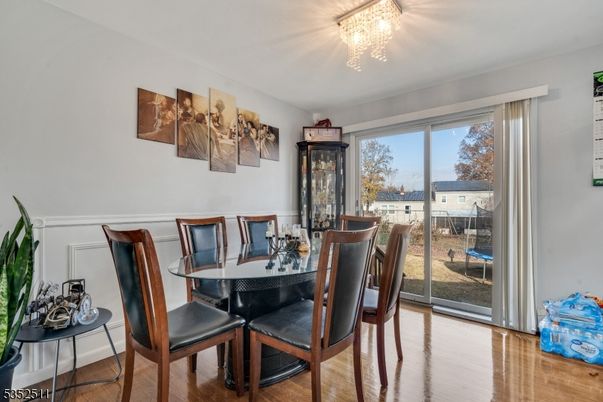 Dining room, Interior, Wood Texture Flooring