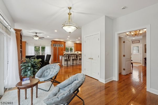 Dining room, Interior, Kitchen, Recessed Lighting, Wood Texture Flooring