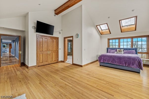 Bedroom, Interior, Wooden Beams, Wood Texture Flooring