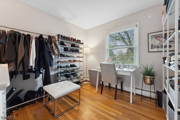 Home Office, Interior, Walk-in Closets, Wood Texture Flooring
