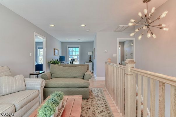 Interior, Living room, Pendant Lights, Recessed Lighting, Wood Texture Flooring