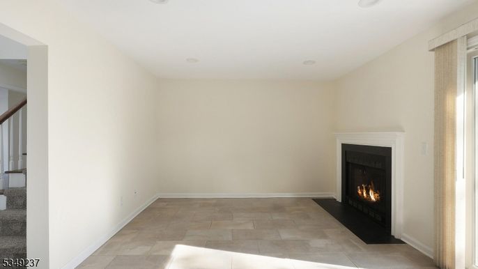 Empty room, Fireplace, Interior, Recessed Lighting