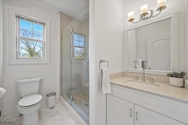 Bathroom, Glass Shower, Interior, Marble