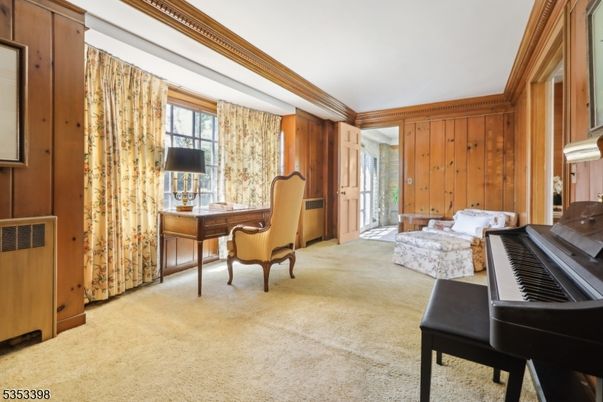 Bedroom, Home Office, Interior, Piano, Wooden Walls