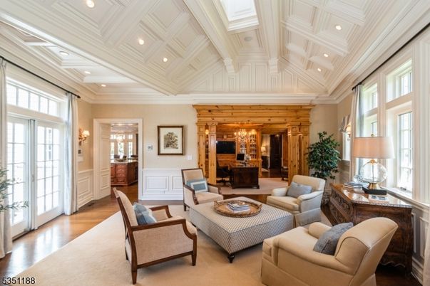 Fireplace, Interior, Living room, Recessed Lighting, Wood Texture Flooring, Wooden Walls