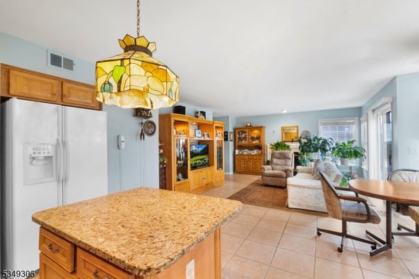 Dining room, Interior, Kitchen, Living room, Pendant Lights, Wood Texture Flooring