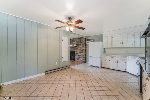 Fireplace, Interior, Kitchen, Stone Walls