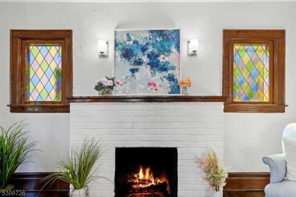 Fireplace, Interior, Stone Walls