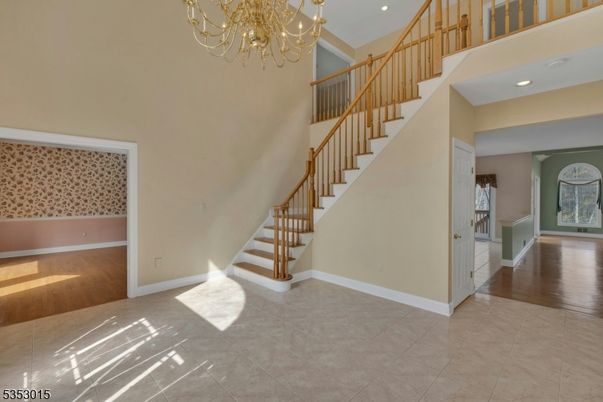 Chandelier, Interior, Recessed Lighting, Wood Texture Flooring